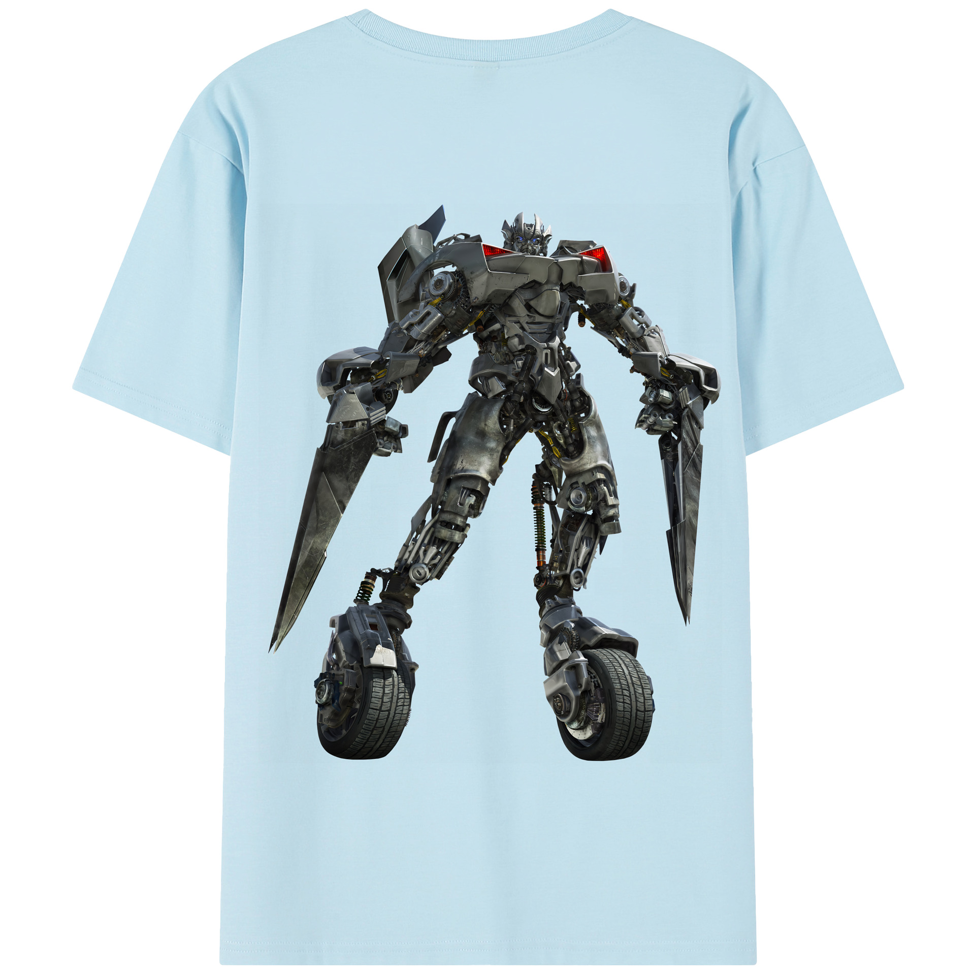 （画像用） Transformers トランスフォーマー 綿100％半袖Tシャツ（背面プリント）